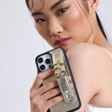 Load image into Gallery viewer, GLAM. Personalized Leather iPhone Case - Dore/Gold